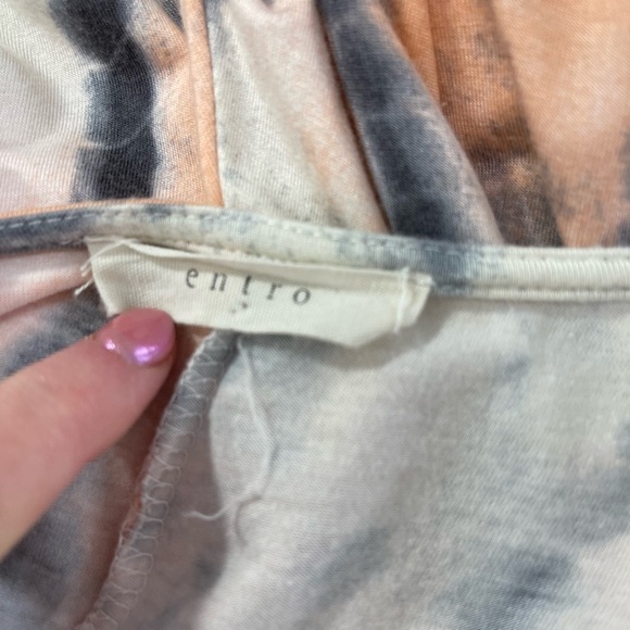 Entro Boutique Tie Dye Dress with Fit and Flare Stretchy Mini - Picture 7 of 8